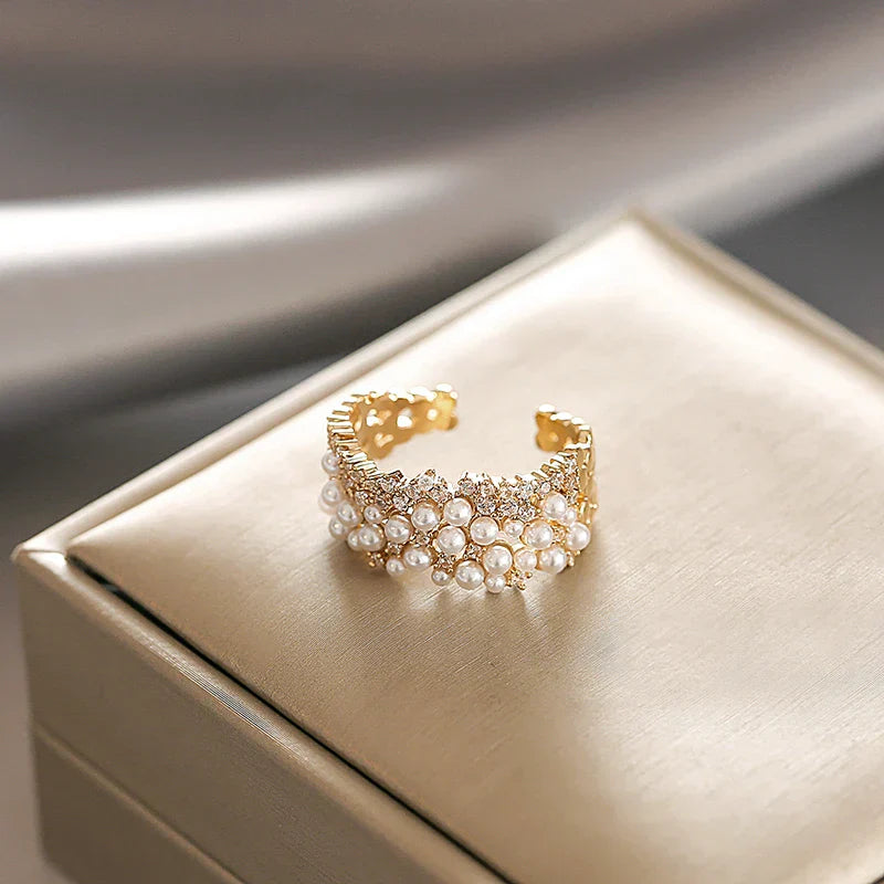 Anel Ajustável Perolado